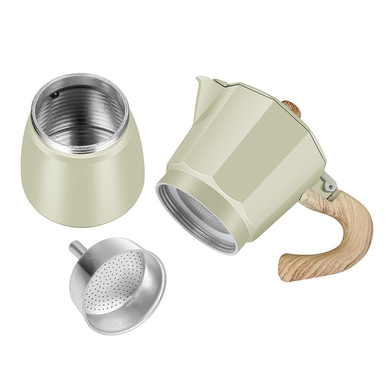 Mocha -kahvinkeitin italialainen espresso -kahvinkeitin percolator pot liesi kahvinkeitin 300ml
