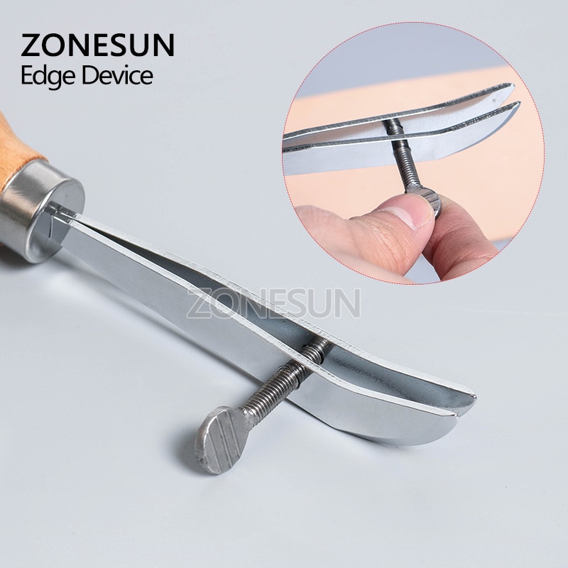 ZONESUN Adjustable / Creaser Edge Crafts Leather DIY Handcrafted Work Tool Edge Line Press Spacing Margin
