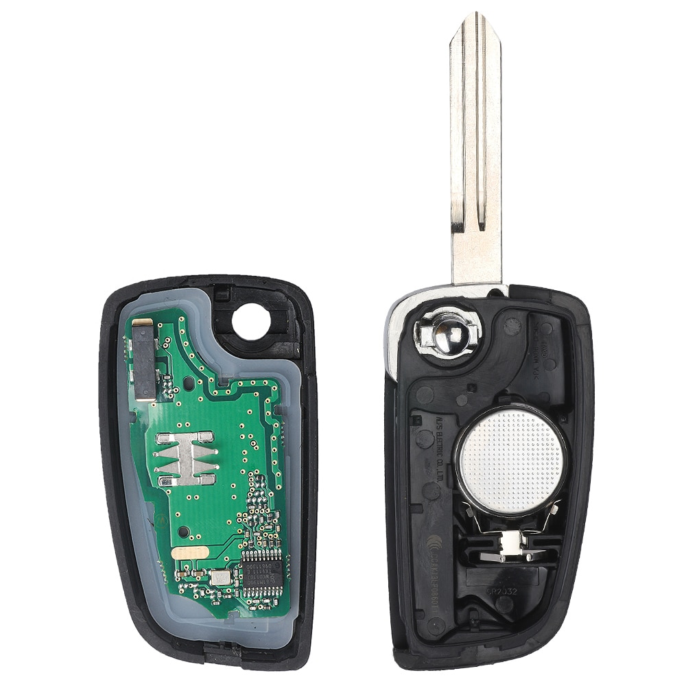 Keyecu 2 Buttons Flip Car Remote Key Fob 433.92MHz PCF7961M Chip for Nissan Qashqai,X-Trail,Pulsar,Micra,Juke, CWTWB1G767