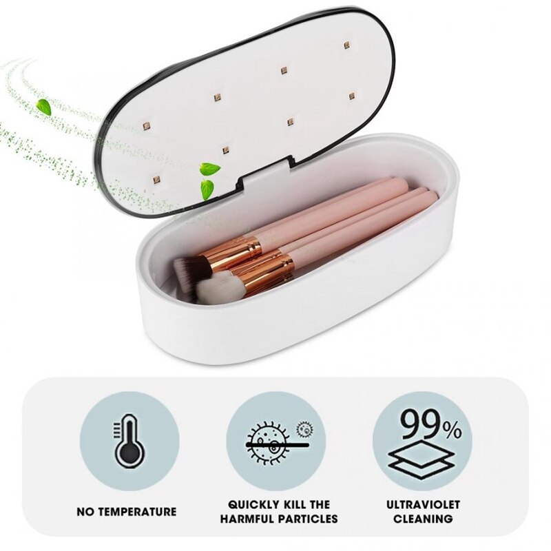 60S/90S UV Cleaning Box Portable USB Power LED UV Disinfection Box For Nail Art Tools