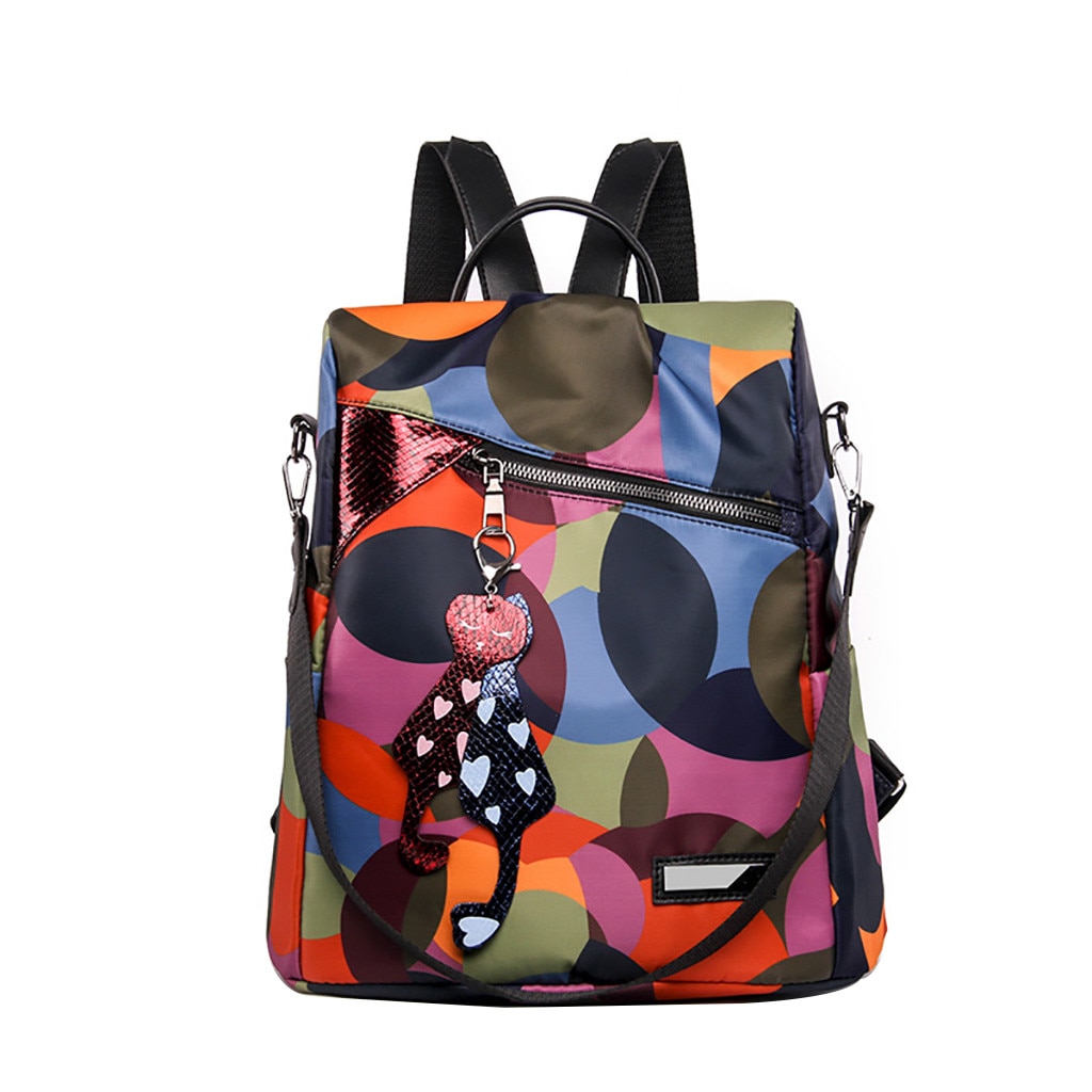 Mochilas antirrobo para mujer, famosa , gran capacidad, , impermeables, Oxford: MULTI