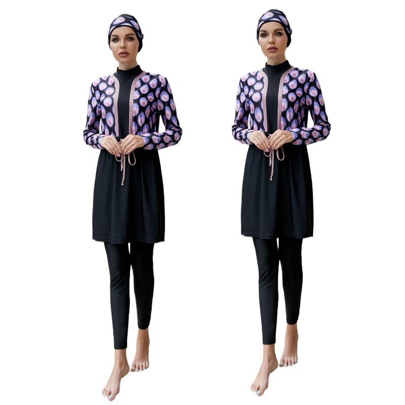 Badpak Badpak Badpak Modest Lange Mouwen Geweldige Prestaties