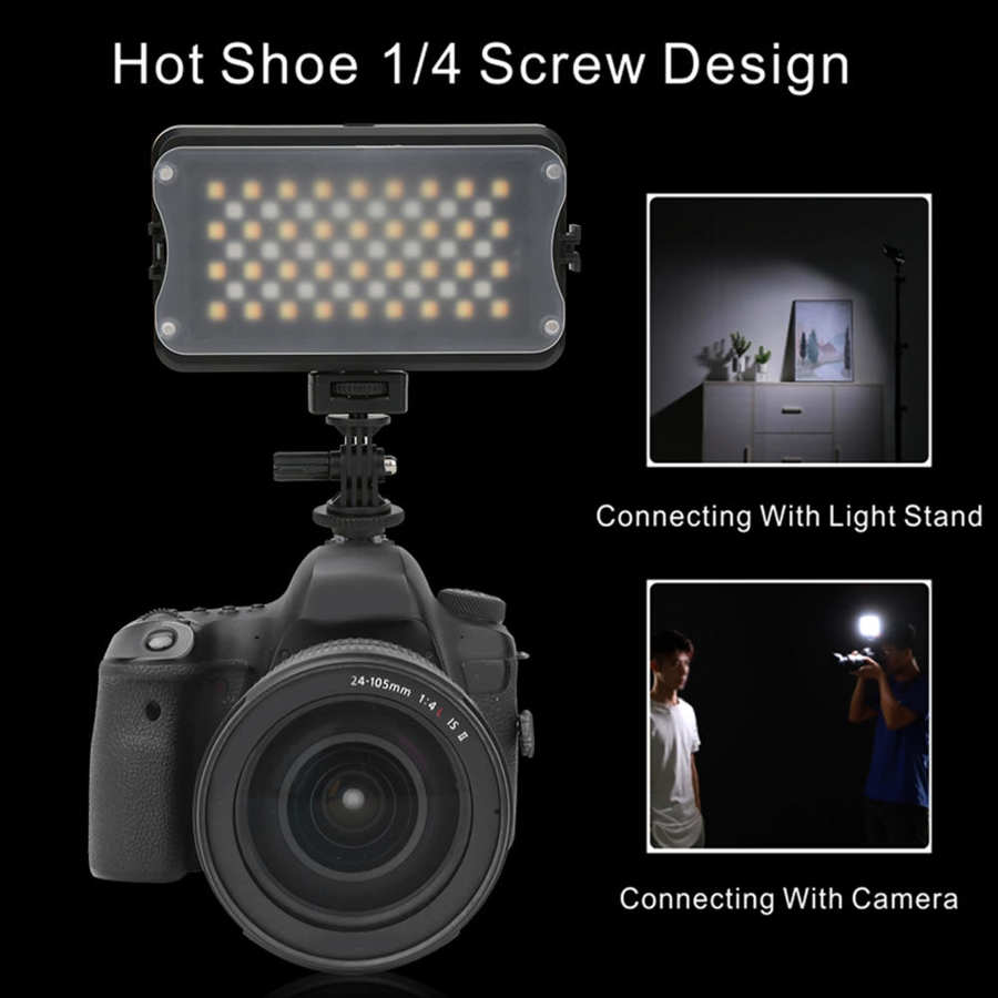 Viltrox  rb10 rgb 2500k-8500k dæmpbar mini video led lys bærbart fyld lys til foto dslr kamera studie