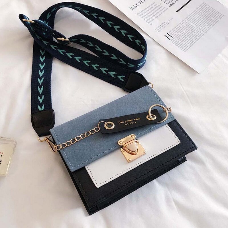 Mini Handtassen Vrouwen Mode Messenger Bag Brede Schouderriem Onderarm Zak Portemonnee Eenvoudige Stijl Crossbody Zakken Riem