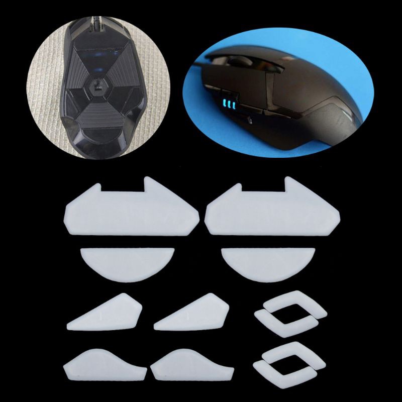 2 Sets/pack Tiger Gaming Mouse Feet Mouse Skate For Logitech G402 Gaming Mouse White Mouse Glides Curve Edge