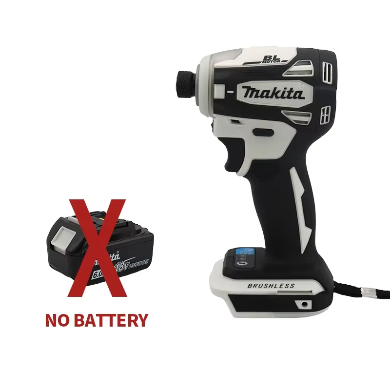 Makita DTD172 18 V Akku-Schlagschrauber, bürstenloser elektrischer Schlagbohrschrauber, wiederaufladbar, Elektrowerkzeuge für Holz/Ot/T-Modus: Gelb/schwarz