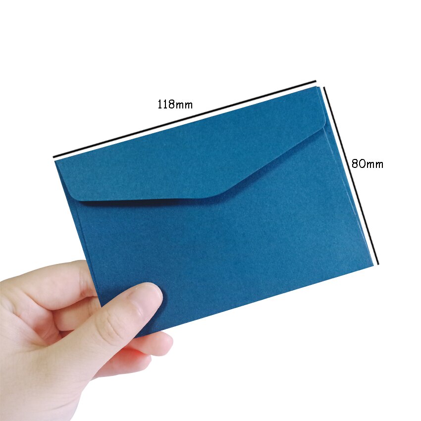 100Pcs/lot Candy Kraft Paper Colorful Blank Envelopes Greeting Cards Mini Envelopes Envelope 14 selectionschrismas