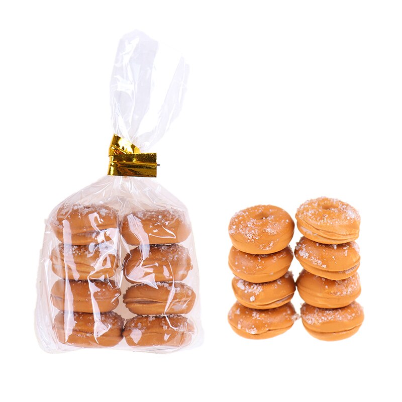 1 Tasche Künstliche Krapfen Schokolade Gefälschte Lebensmittel Ornament Handwerk Dekor Miniatur Puppenhaus Dekoration DIY Küche Spielzeug