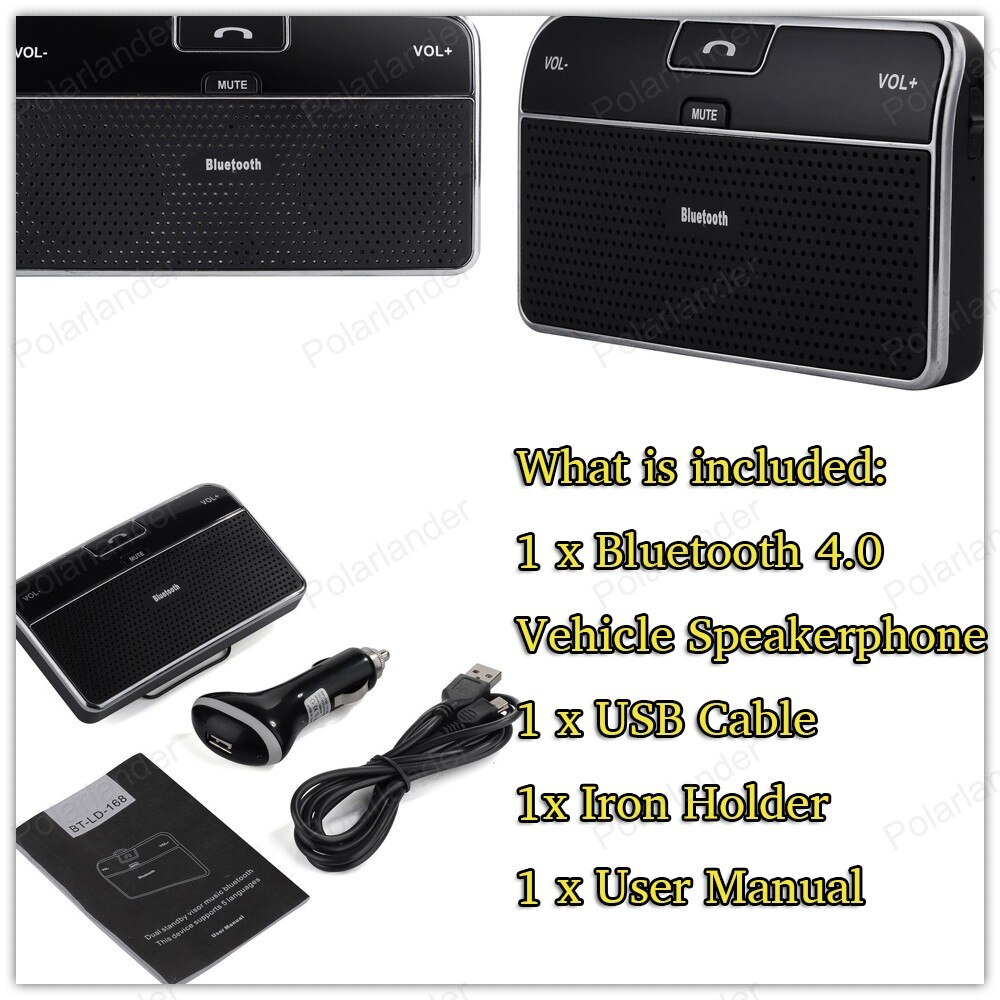 Bluetooth V4.0+EDR mini car-styling Bluetooth hands-free car Bluetooth hands-free intercom system Music Receiver