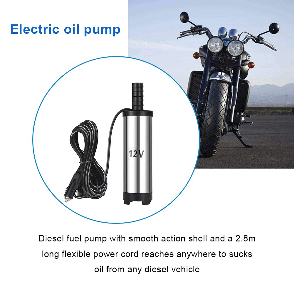 Diesel Fuel Pump 38mm 12V 24V Electric Gasoline Oil Air Transfer Tools Extractor Emergency Vehicle Car Plug Pumping Core Vents