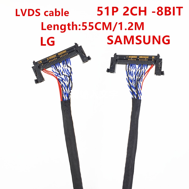 FIR-E51PIN Lvds Kabel 2 Ch 8-Bit 51 Pins 51pin Dual 8 Lvds Kabel Lcd Panel