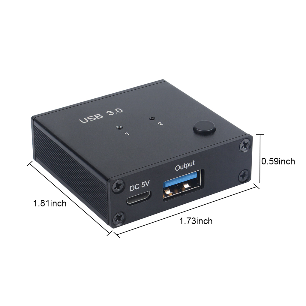Draagbare Usb Switcher Switch Box Printer Machine Adapter Driver Gratis Computer Converter Splitter Computer Benodigdheden