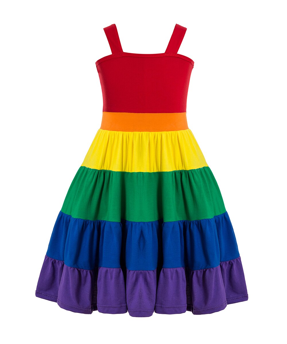 Regenboog verjaardagsfeestje jurk jojo siwa tutu jurk verjaardag regenboog jurk meisjes regenboog twirl jurk feestjurk twirly jurk