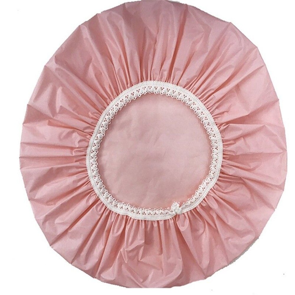 Gorros de baño impermeables para el hogar, elásticos, para Hotel, varios colores: Pink
