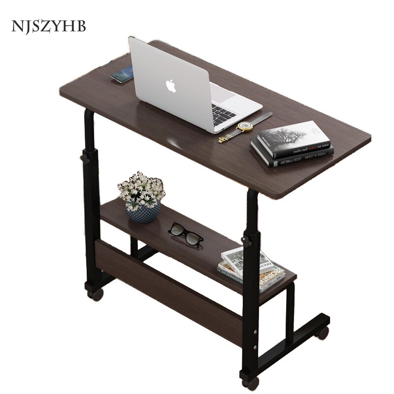 Hoge Home Slaapkamer Woonkamer Met Roller Lifting Laptop Beugel Draagbare Opslag Tafel Kleine Bureau