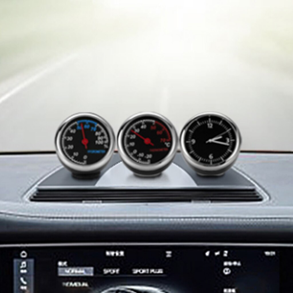 Auto Auto Digitale Klok Auto Thermometer Hygrometer 2 Pcs