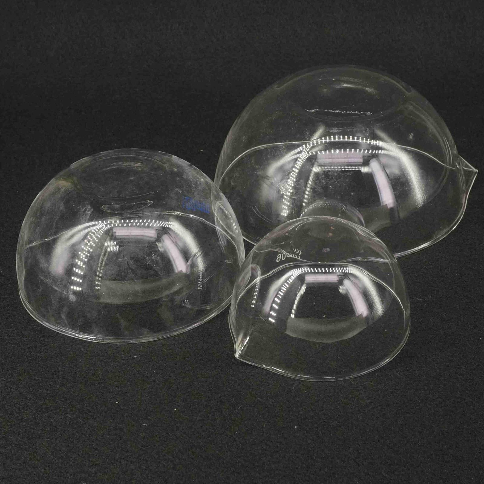 60mm 90mm 120mm 150mm Durchmesser Labor Glas Verdampft Gericht Flachen Boden mit Auslauf Für Chemie