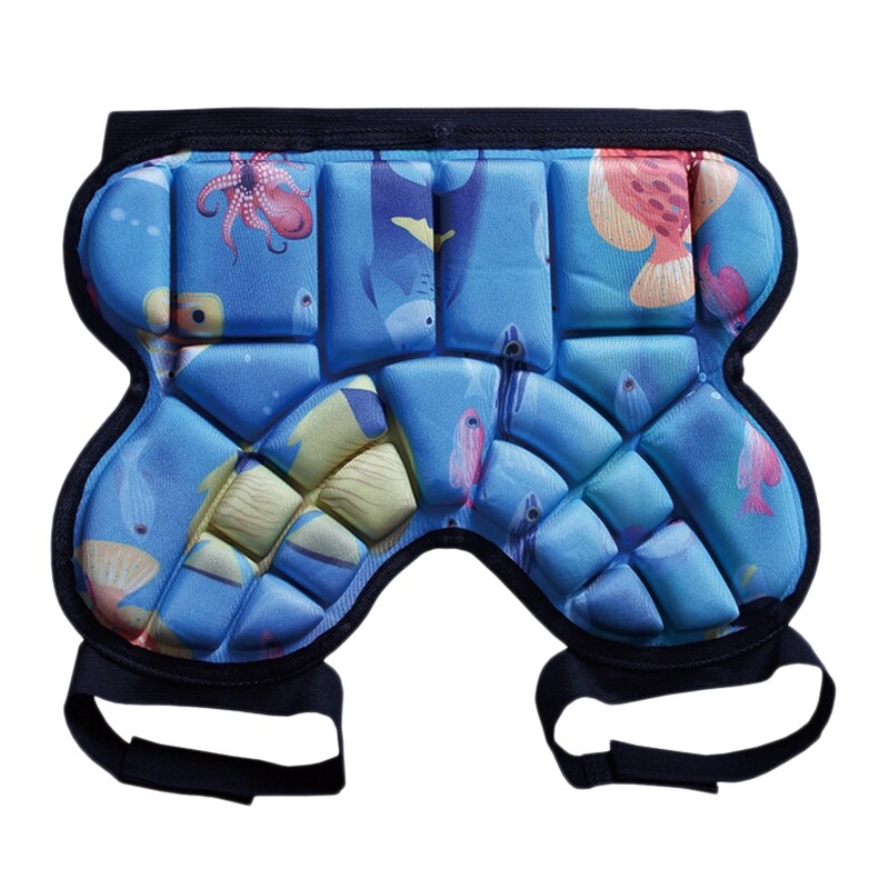 Schutz Shorts Hosen für Ski Skate Kinder Butt Hüfte Snowboard Roller Skating: Blue