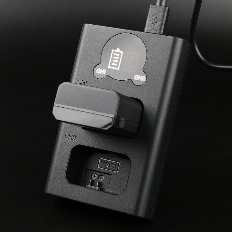 NP-FW50 NP FW50 Dual USB Charger for Sony Alpha 7R SLT-A33 NEX-6 A7 A7S II SLT-A35 NEX-5T NEX-7 DSC-RX10 II ILCE-QX1
