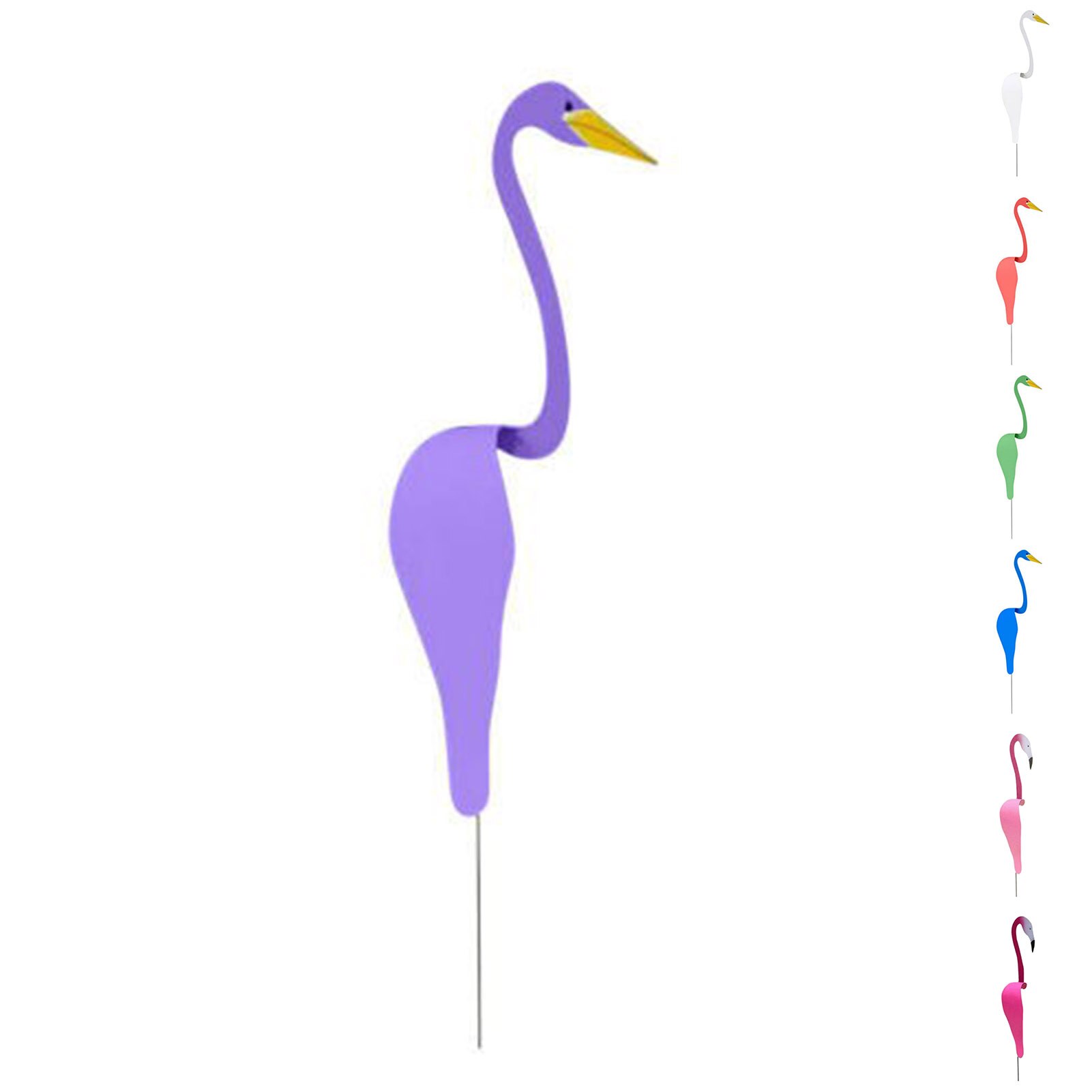 Trädgård flamingo vindindikator nyckfull roterande fågelskulptur helt underbar unik dynamisk fågelträdgård dekoration
