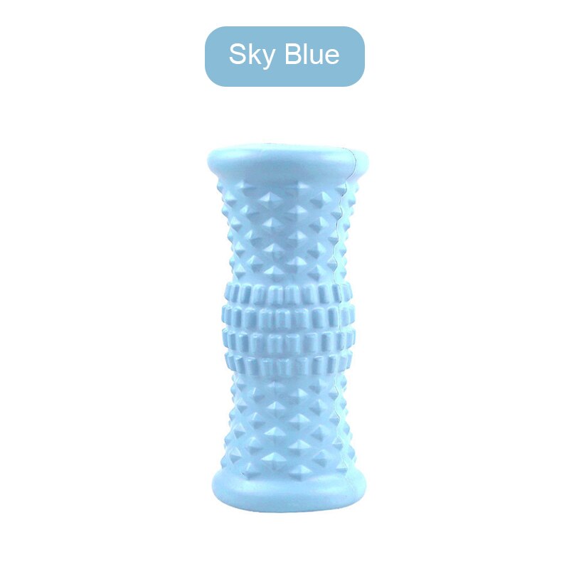 Eva Voetmassage Roller Dubbele Lacrosse Spiky Ball Myofasciale Ballen Voor Fasciitis Plantaris Mobiliteit Terug Voetboog Pijn: Blauw