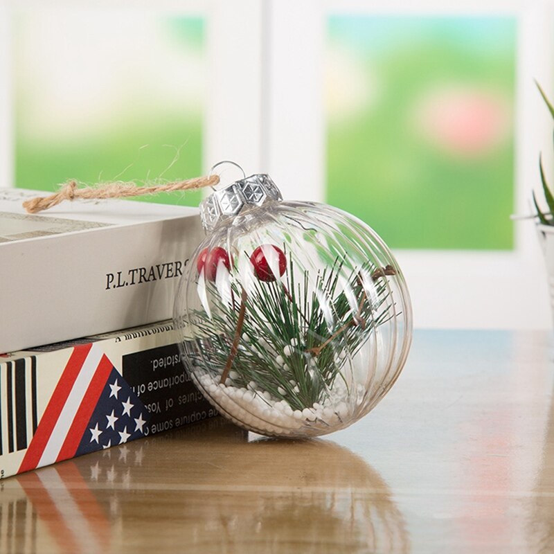 Christmas Tree Plastic Pendant Hanging Home Ornament Christmas Decoration Ball Christmas Day Decorations Happy Year