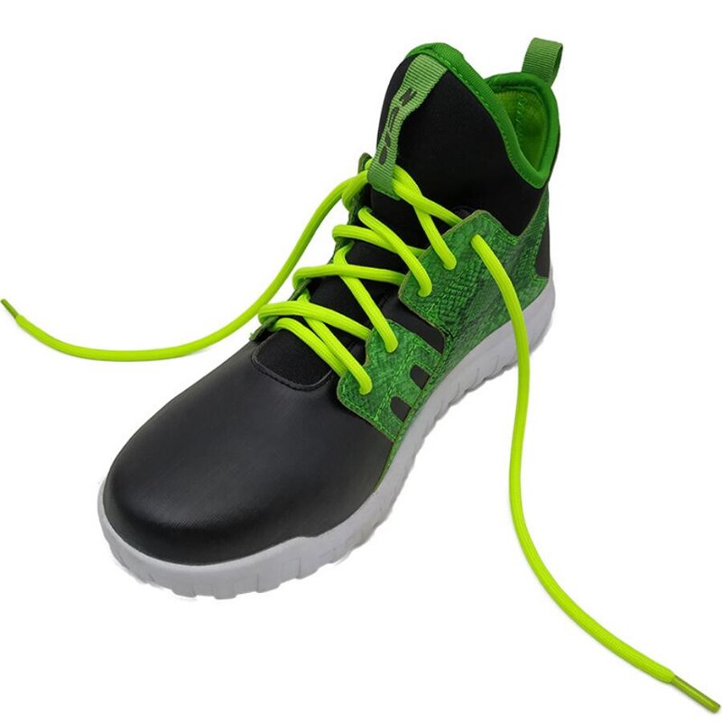 120cm lacets ronds Sneaker lacets de chaussures cordes lacets bottillons couleur unie botte de Sport dentelle chaussure athlétique ficelle 2 pièces/ensemble