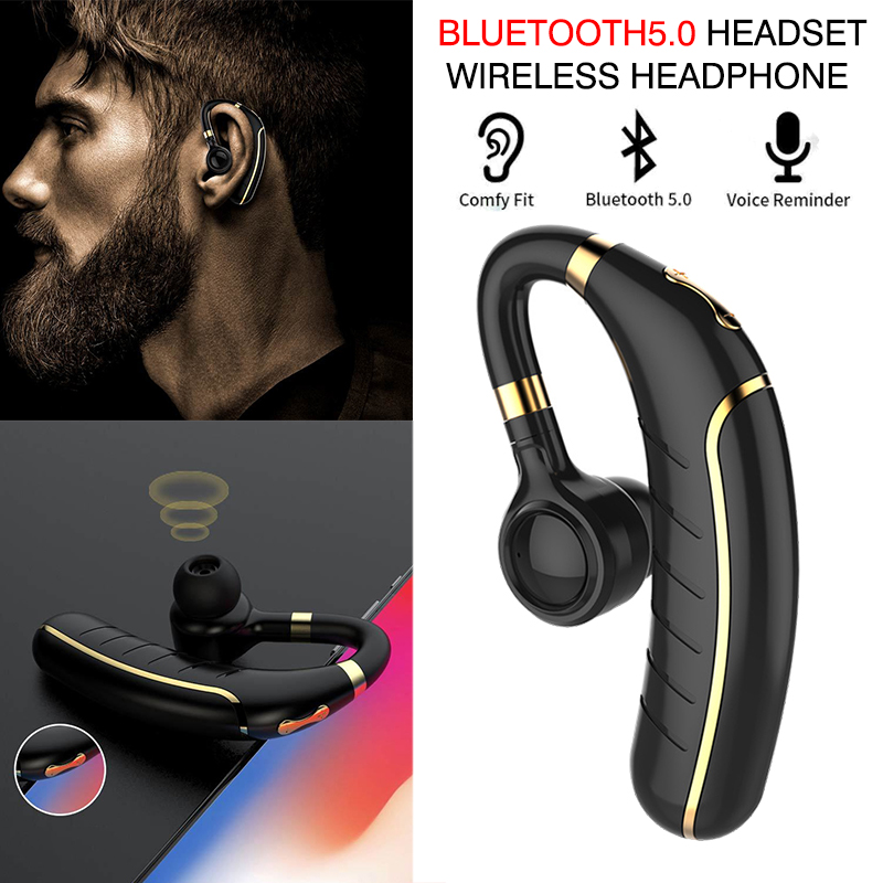 HiFI Waterproof Bluetooth 5.0 Headset Wireless Earphones Cordless Headset Headphones Handsfree