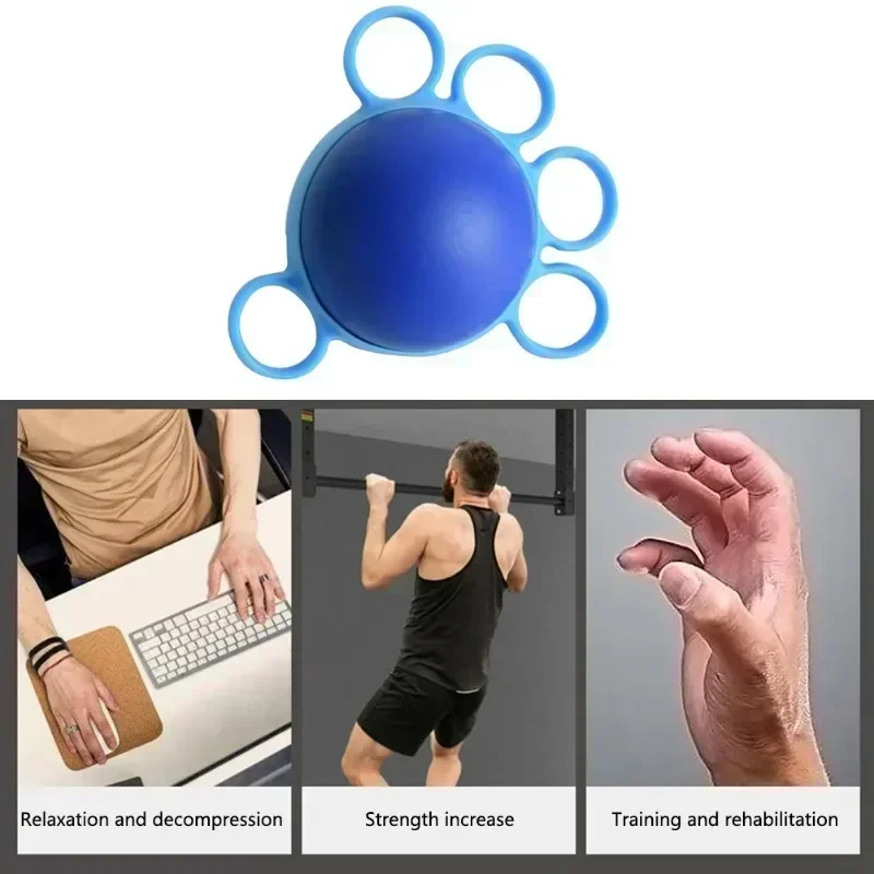Hand Greifer Stärkung Ball Silikon Finger Übung Muskel Entspannen Handgelenk Kraft Trainer Fitness Arm Übung Rehabilitation