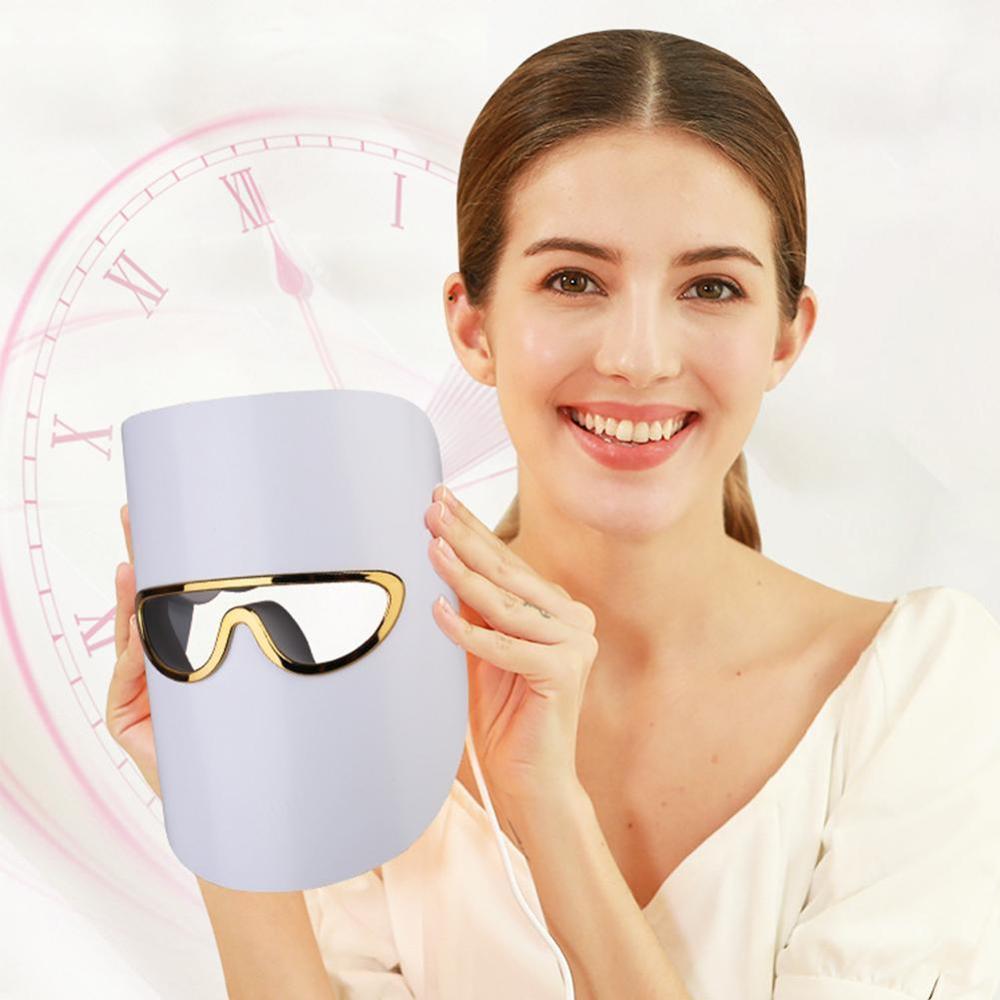 Photon Electric LED Mask LED mask Light Care Therapy 3 colors women 7 Beauty colors Skin I7T5