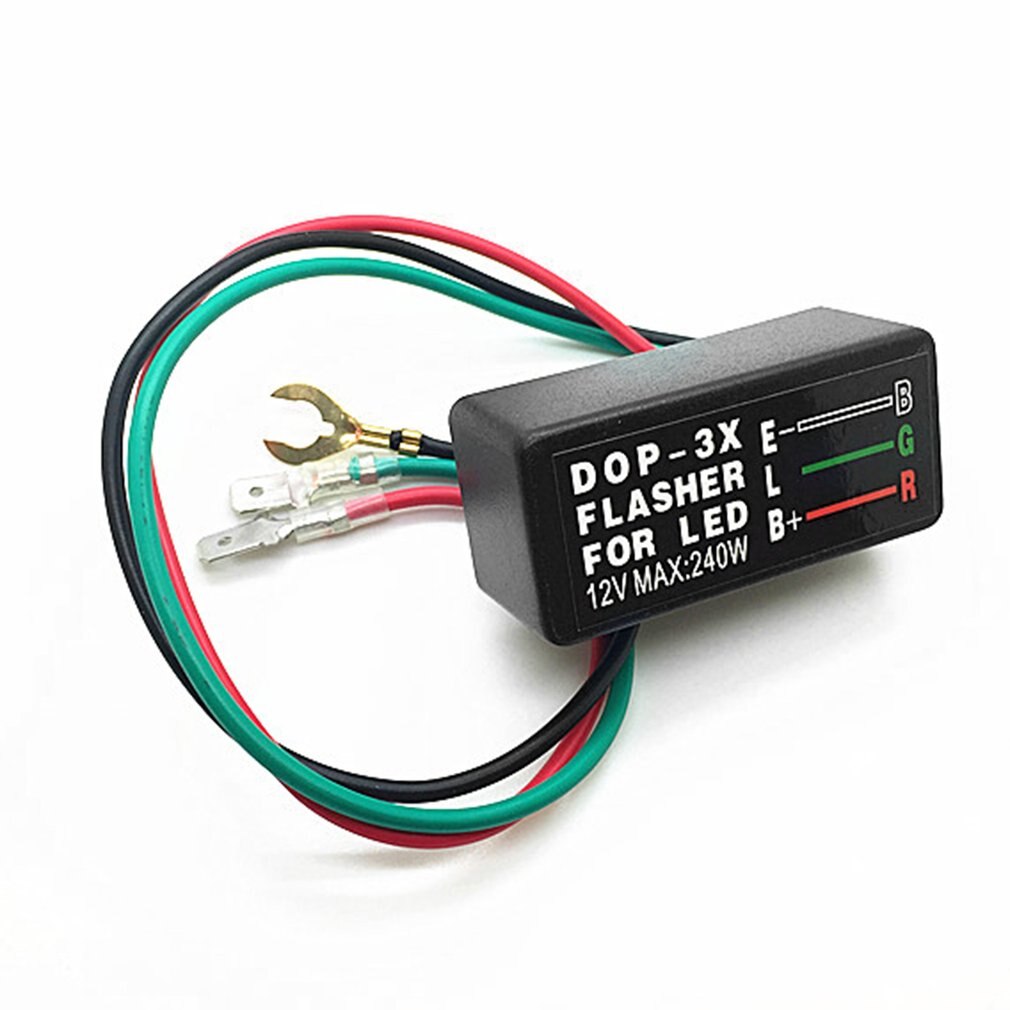 3-Draden Motorfiets Led Blinker Relais Waterdichte Universele DOP-3X Auto Flasher Voor Led 12V Richtingaanwijzer Flasher