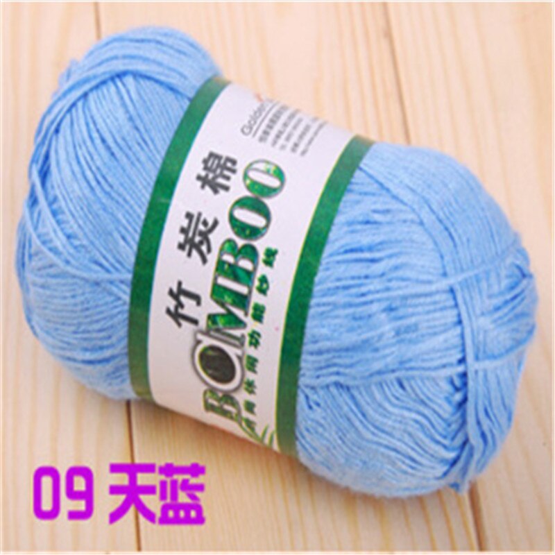 Top kin-friendly Knitting Yarn Natural Bamboo Soft Yarn Cotton Yarn 10 piece per lot: 09