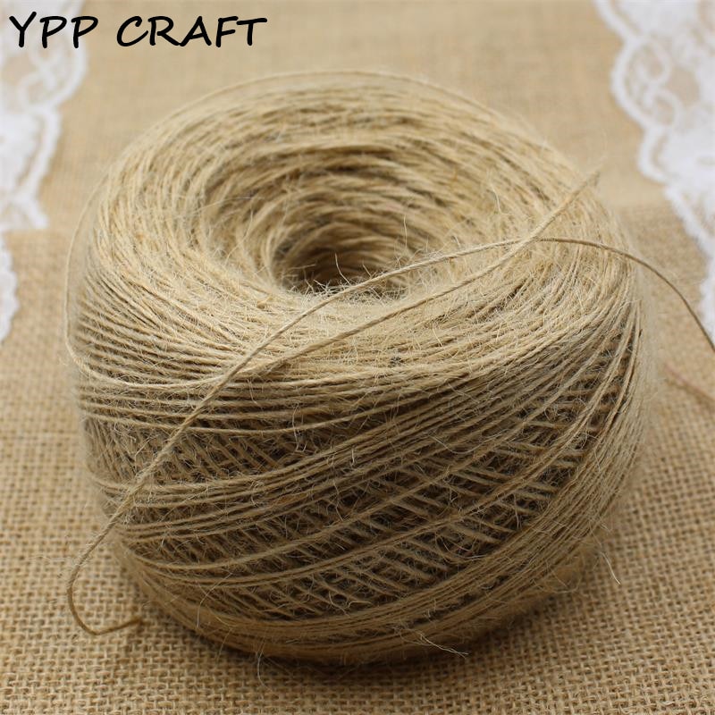 Ypp Craft 1Mm Dunne Touw, natuurlijke Jute Twine Cord Diy/Decoratieve Handgemaakte Accessoires Hennep Jute Touw Voor Papercrafting 400M