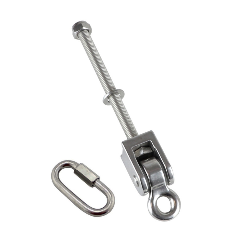 Hammock Swing Hanger Carabiner Hook Stainless Steels Swing Hook with Bearing for Indoor/Outdoors Swing Hardware Enduring
