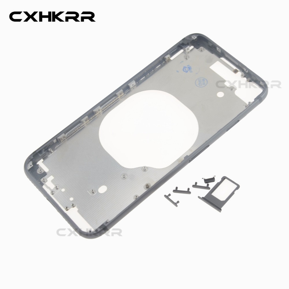 Originale Lunetta Autotelaio Telaio Per iphone 8G 8P X XR XS Posteriore housing Medio Telaio con Pulsanti Laterali set Parte di Ricambio