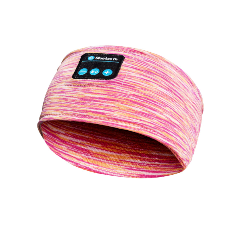 Auriculares Bluetooth para dormir, reproductor de música deportivo, diadema fina, suave, elástica, cómoda, auriculares inalámbricos para música, máscara para ojos, 2022: Rosa