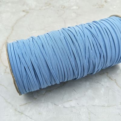 5 jardów 3mm gumką kolorowe maski elastyczna gumowa opaska na pas zespół rozciągliwa linka elastyczna wstążka DIY rzemiosło akcesoria do szycia: sky blue