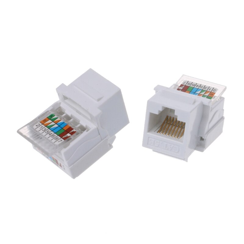 2 Ports RJ45 Network Wall Plate With Female to Female Connector