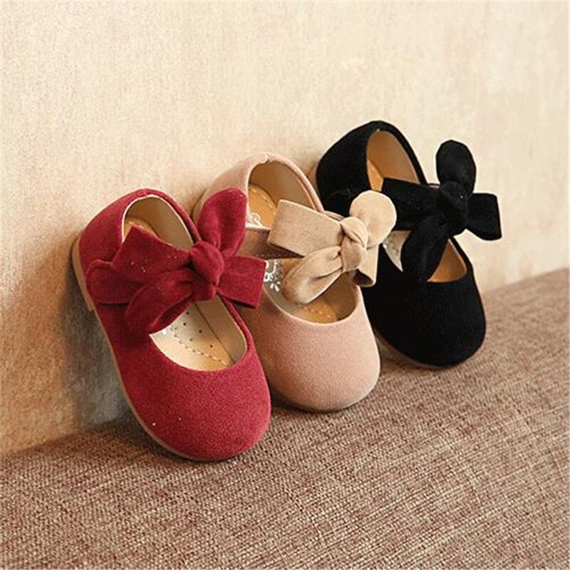 Weoneit-chaussures princesse en cuir pour bébés | Chaussures de printemps et d'automne pour petites filles, à nœud papillon, pour mariage et fête
