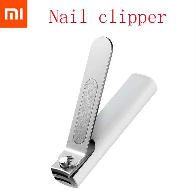 Xiaomi-cortauñas de acero inoxidable Mijia, 5 uds., cortauñas para el cuidado de la pedicura, lima de uñas, herramientas de belleza profesionales: nail clipper only