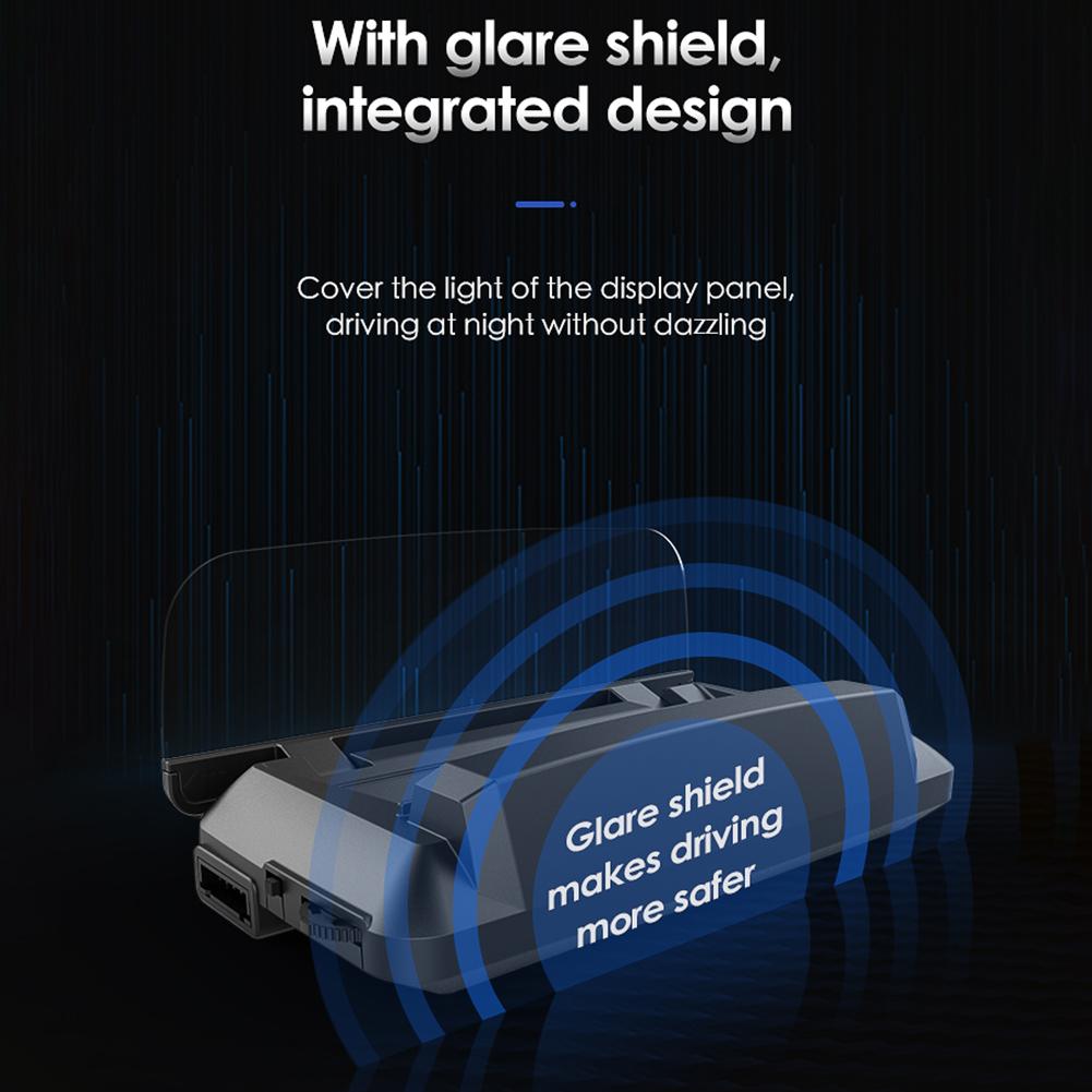 L3/G3 Head Up Display Car HUD Display 5 Inches Car HUD Head Up Windshield Display Safe Driving Universal Connection For Cars