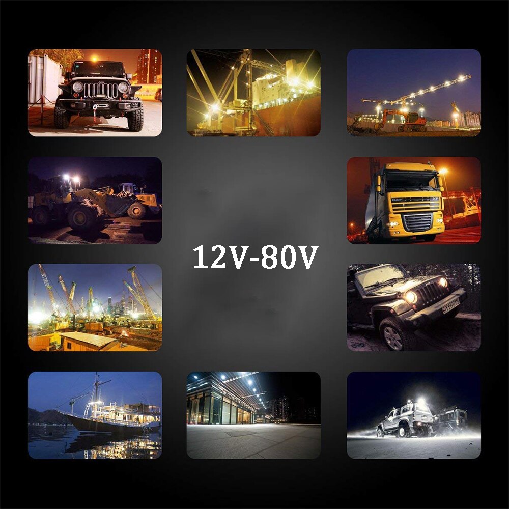 Bil led arbeidslys bar 12v 4 x 4 24v offroad suv lastebil traktor tåkelampe dampskip gravemaskin bulldoser kran hogstmaskin frontlykt