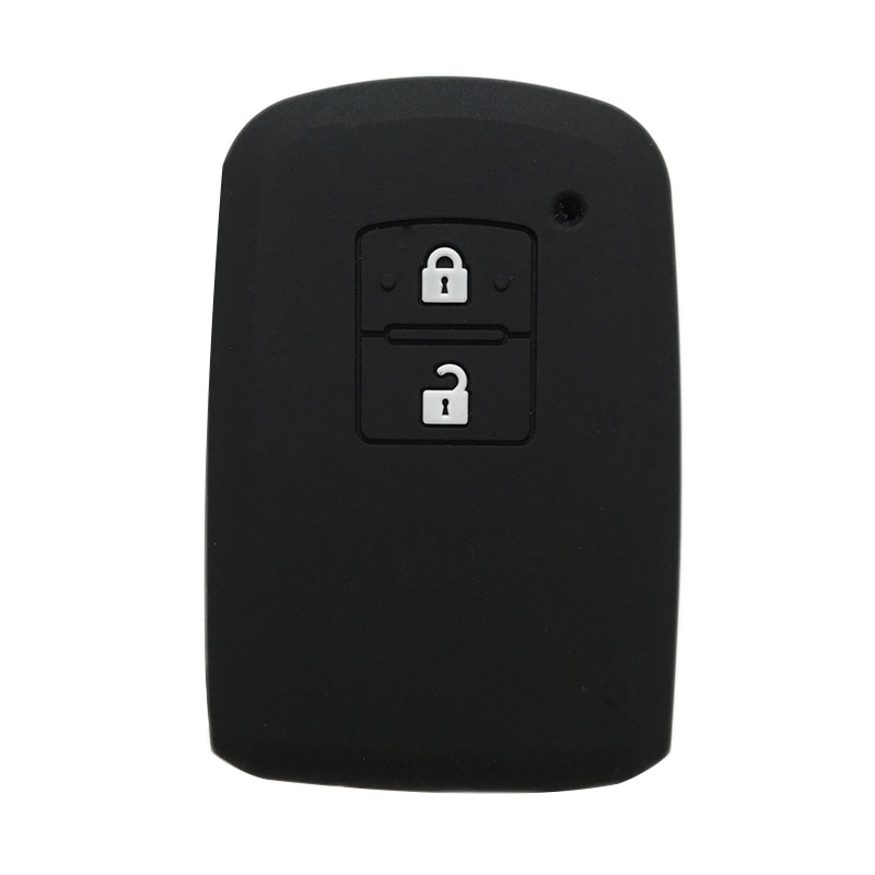 Auto afstandsbediening sleutel verso yaris avalon siliconen camry sleutelhanger behuizing 2 knoppen rav 4 voor toyota auris camry rav 4 avalon verso sleutelhanger