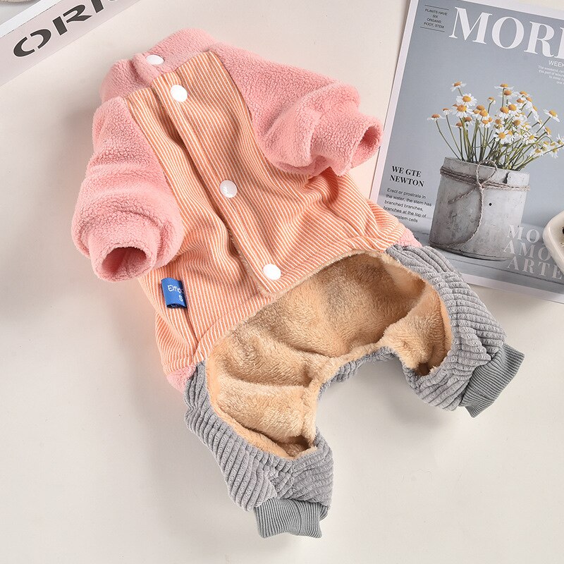 Sports Dog Tracksuit Sweatshirt Pink Blue Colors Four Legs Pet Clothing Apparel Motorcycle Winter Warm Animal Shop Goods