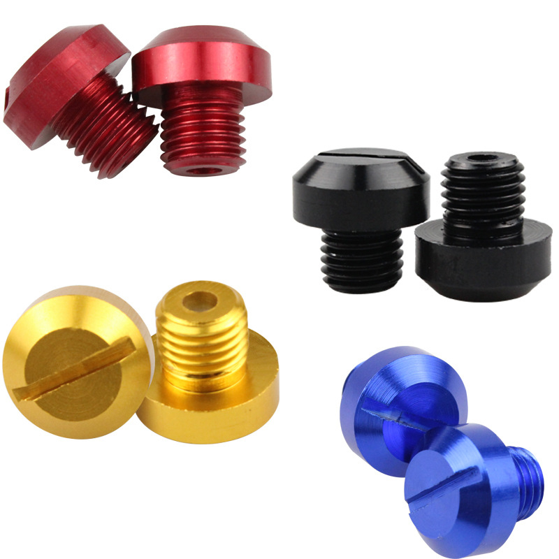 2 pezzi M10 antiruggine moto in alluminio CNC specchietto retrovisore foro tappi viti supporto specchietto retrovisore accessori moto