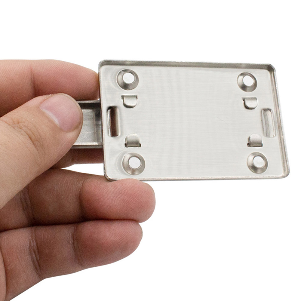 2pcs Stainless Steel Wood Door Lock Slide Bolt Hasp Drawer Gate Latch Security Sliding Lock For Furniture Bolts Garage Bedroom