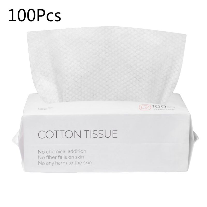 50/100pcs Disposable Facial Tissue Makeup Wipes Cotton Pads Cleansing Paper Face Towel: G 20X20cm