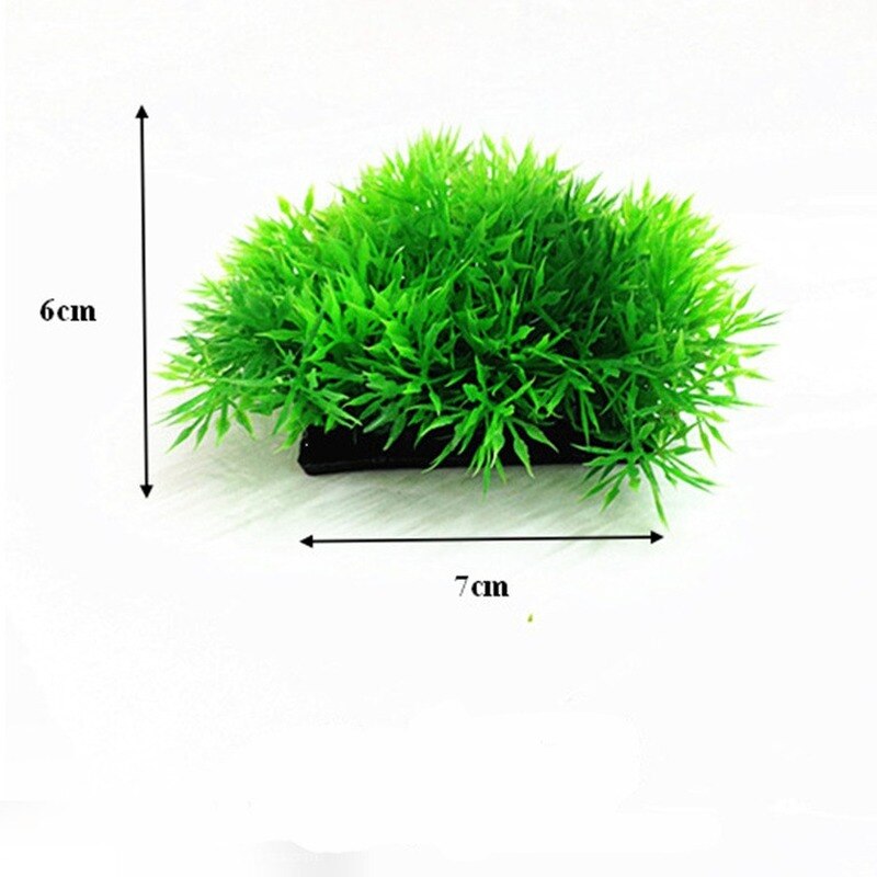 Fish tank landscaping simulation aquatic plants plastic short and wide plants simulation aquarium fish tank decoration ornaments