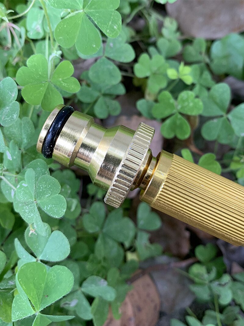 Adjustable High Pressure Hose Nozzle Brass Water Hose Nozzle For Garden Hoses Fits Standard Hoses Garden Sprayer Spray Nozzle