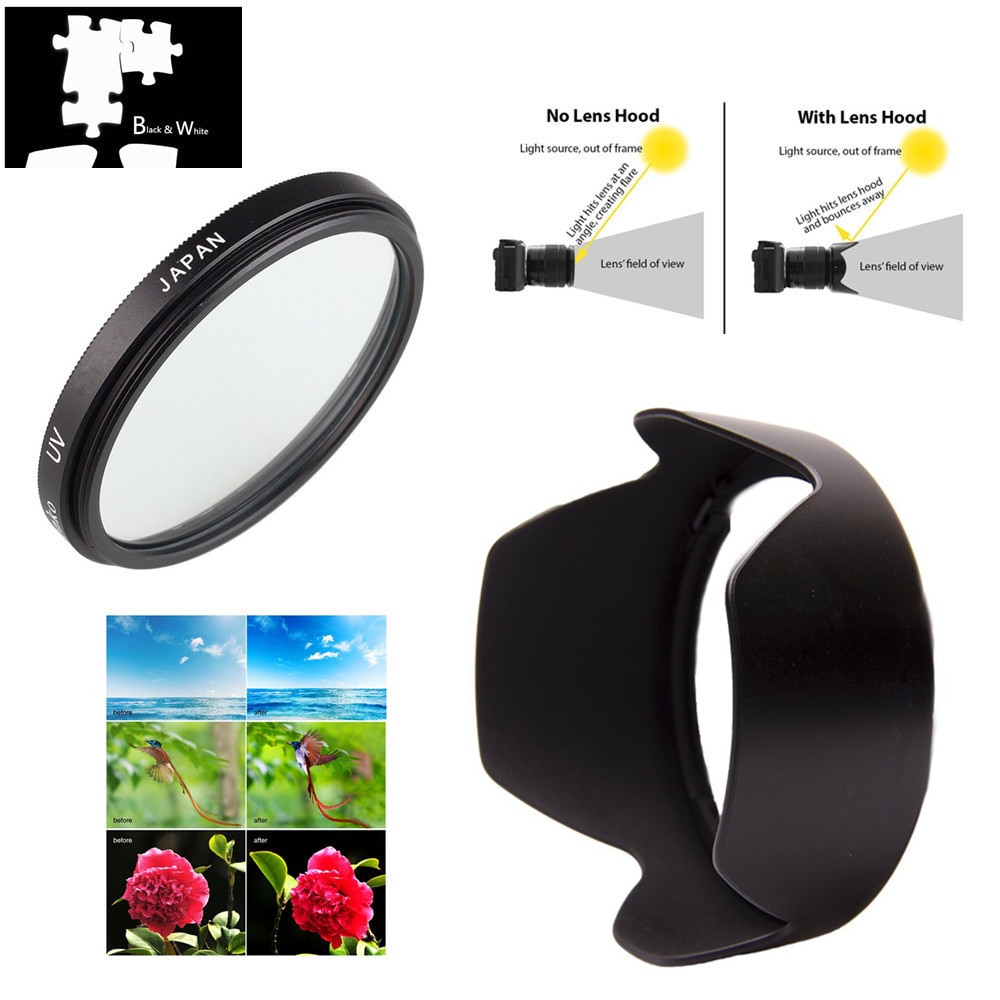 67mm filtres uv  ew73b pare-soleil pour objectif canon ef -s 17-85mm 18-135mm eos 6d ii 7d 5d 80d 77d 70d 800d 760d 750d 700d 650d 600d